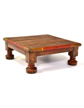 Čajový stolek z teakového dřeva, 52x51x20cm
