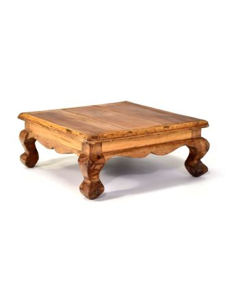 Čajový stolek z teakového dřeva, 45x45x19cm