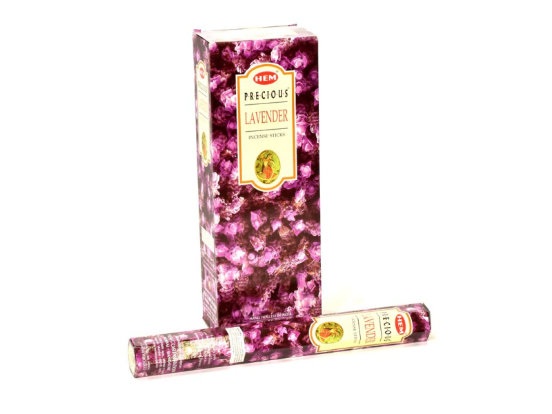 Indické vonné tyčinky Precious Lavender, HEM, 23cm, 20ks