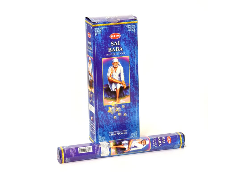 Indické vonné tyčinky Sai Baba, HEM, 23cm, 20ks