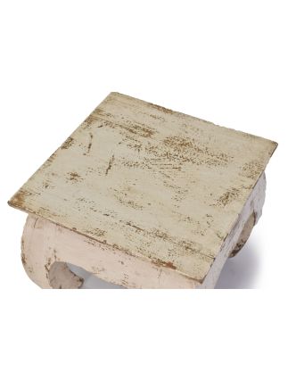 Stolička/stoleček z akáciového dřeva, 30x30x26cm