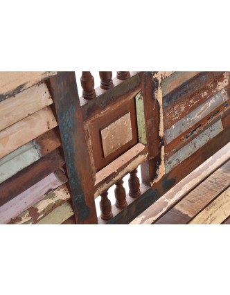Lavice z teakového dřeva v "Goa" stylu, 153x51x100cm