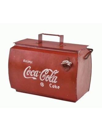 Plechová chladnička "Coca Cola", 43x23x40cm