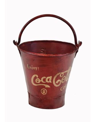 Plechová nádoba na led "Coca Cola", 24x24x26cm