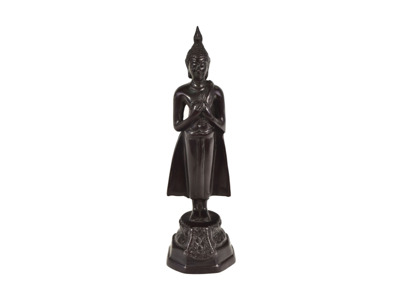 Narozeninový Buddha, pátek, hnědý, pryskyřice, 25cm