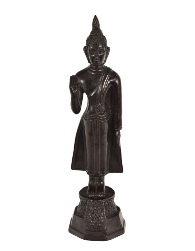 Narozeninový Buddha, pondělí, pryskyřice, tmavě hnědý, 30cm