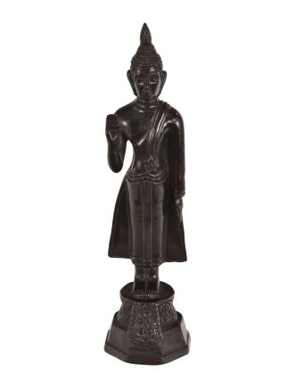 Narozeninový Buddha, pondělí, pryskyřice, tmavě hnědý, 30cm