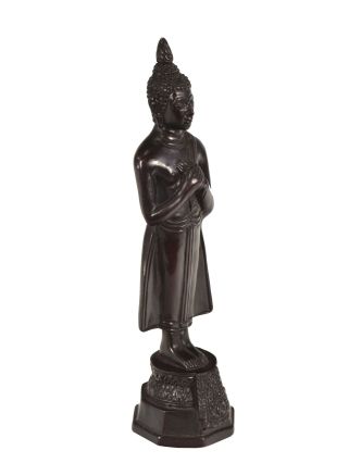 Narozeninový Buddha, pátek, pryskyřice, tmavě hnědý, 30cm