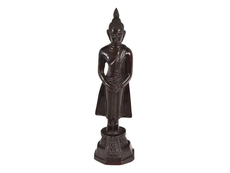 Narozeninový Buddha, neděle, pryskyřice, tmavě hnědý, 30cm