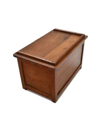 Starý kupecký stolek z teakového dřeva, 70x44x45cm