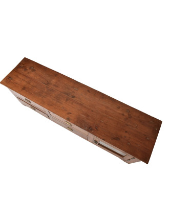 Nízká komoda z teakového dřeva, 126x33x40cm