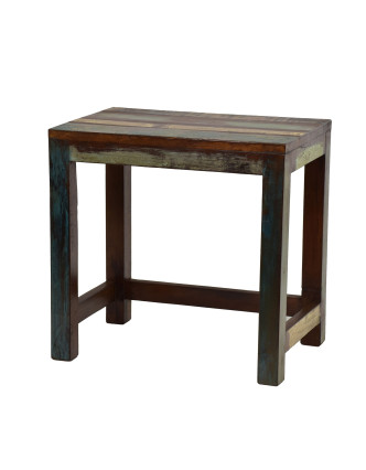 Stolička z teakového dřeva, 45x30x44cm