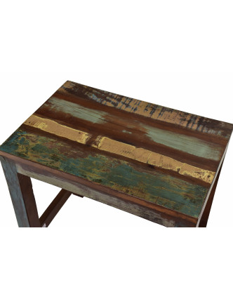 Stolička z teakového dřeva, 45x30x44cm