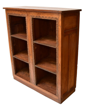 Knihovna z teakového dřeva, 111x41x122cm