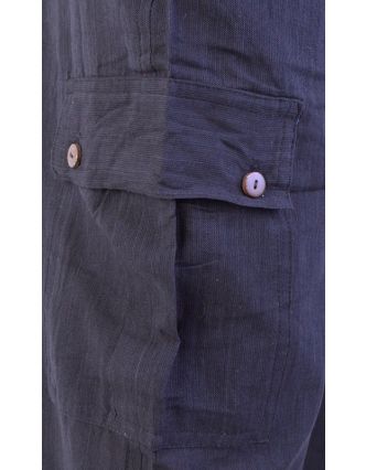 Kalhoty dlouhé unisex, černé, kapsy na boku, guma v pase