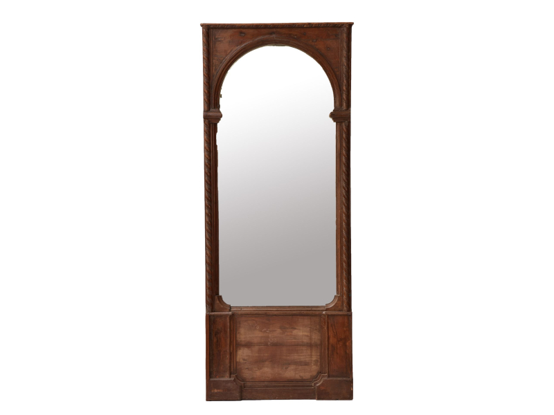 Zrcadlo v rámu z teakového dřeva, 85x15x215cm