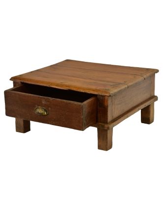 Čajový stolek z teakového dřeva, 62x58x30cm