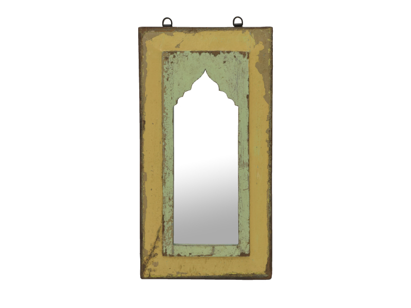 Zrcadlo v rámu z teakového dřeva, 27x3x51cm