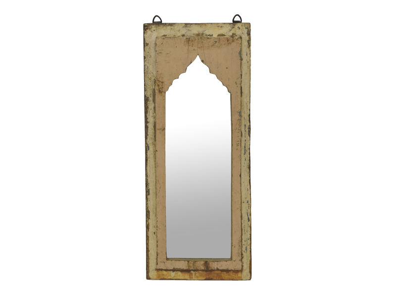 Zrcadlo v rámu z teakového dřeva, 25x3x60cm