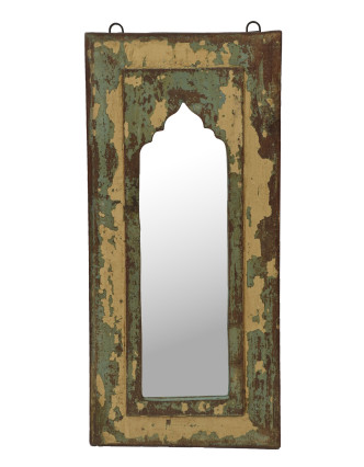 Zrcadlo v rámu z teakového dřeva, 25x3x45cm