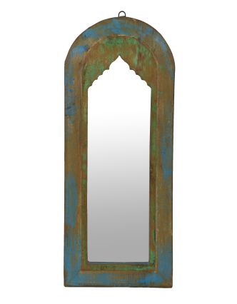Zrcadlo v rámu z teakového dřeva, 31x4x74cm