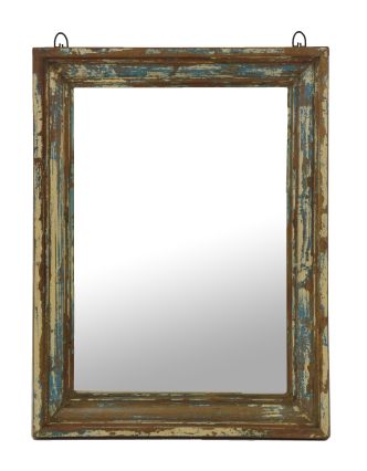 Zrcadlo v rámu z teakového dřeva, 45x6x60cm