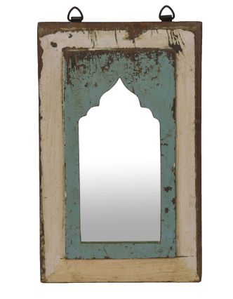 Zrcadlo v rámu z teakového dřeva, 22x4x35cm