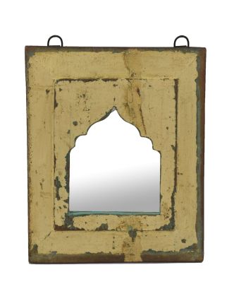 Zrcadlo v rámu z teakového dřeva, 24x3x28cm