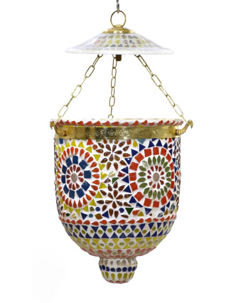 Lampa v orientálním stylu, skleněná mozaika, ruční práce, 16x16x40cm