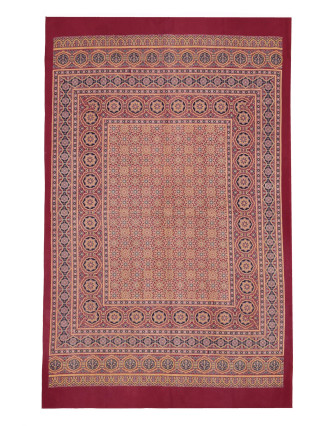 Přehoz na postel s tradičním Indickým vzorem, 226x144cm
