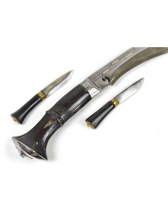 Khukri nůž, "Cheetlage", 13", rohovinová rukojeť, nůž 49cm, čepel 33cm