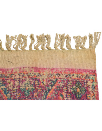 Koberec, ručně tkaný, bavlna, 87x166cm