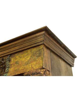 Knihovna z teakového dřeva, 122x45x214cm