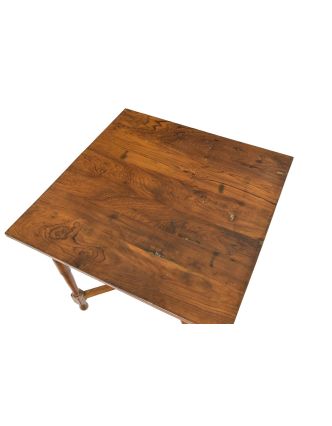 Starý stolek, z teakového dřeva, 74x74x71cm