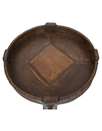 Kulatý stolek z mangového dřeva, 77x77x32cm