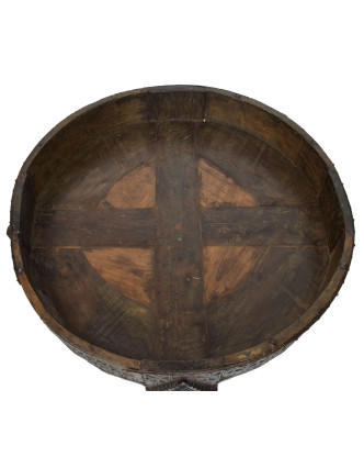 Kulatý stolek z mangového dřeva, 82x82x32cm