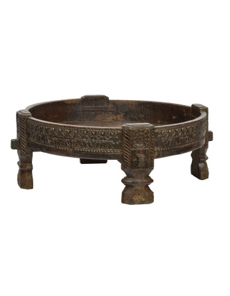 Kulatý stolek z mangového dřeva, 84x84x32cm