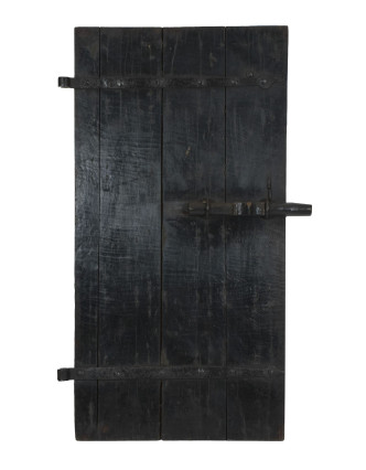 Dveře z Gujaratu, vykládané ručními řezbami, teakové dřevo, 92x7x180cm