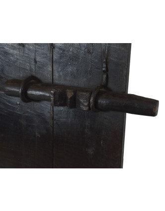 Dveře z Gujaratu, vykládané ručními řezbami, teakové dřevo, 92x7x180cm
