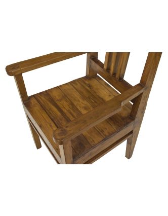 Stará židle z teakového dřeva, 52x50x100cm