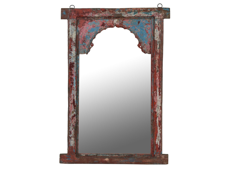 Zrcadlo v rámu z teakového dřeva, 74x6x105cm