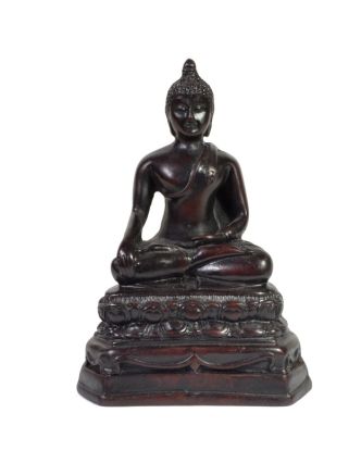 Soška Buddha Šakjamuni z pryskyřice, 14 cm