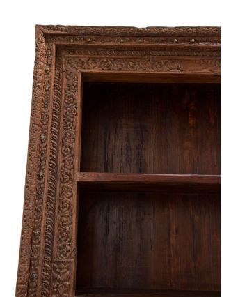 Knihovna ze starého portálu, teakové dřevo, 140x40x211cm
