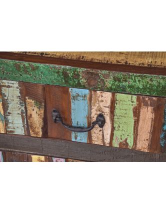 Komoda z antik teakového dřeva v "Goa" stylu, 127x45x107cm