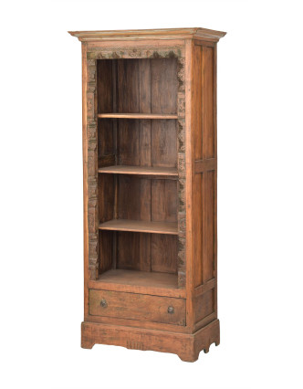 Knihovna z teakového dřeva, 80x50x186cm