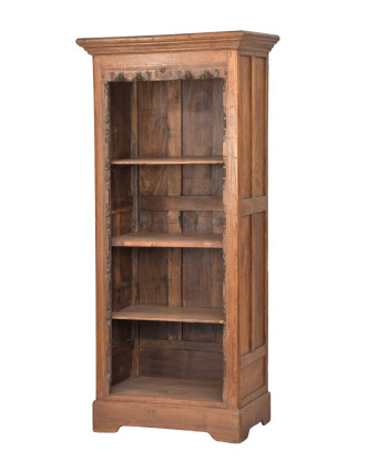 Knihovna z teakového dřeva, 80x50x185cm