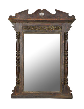 Zrcadlo v rámu z teakového dřeva, 117x12x154cm