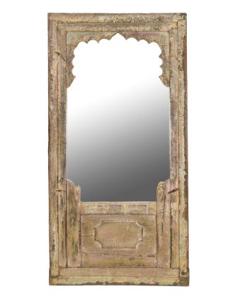 Zrcadlo v rámu ze starého teakového dřeva, 80x5x160cm