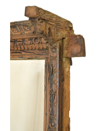 Zrcadlo v rámu ze starého teakového dřeva, 98x28x181cm