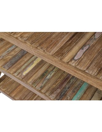 Regál z teakového dřeva, 120x40x180cm